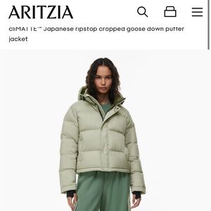 Aritzia SuperPuff Shorty - Dry Basil Color